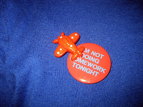 Old Navy I'm Not Doing Homework Tonight pin, airplane pin