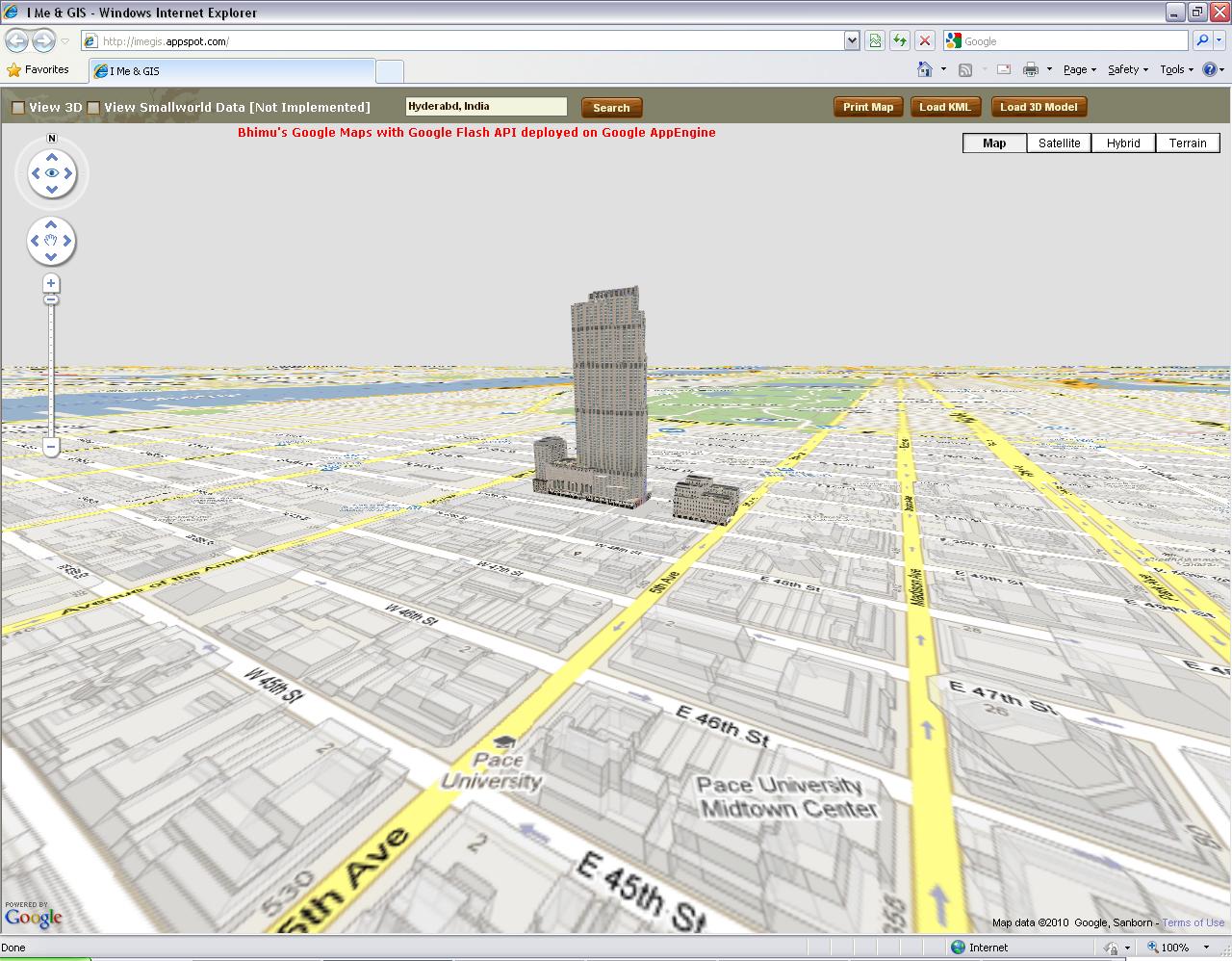 Карты Google 3d