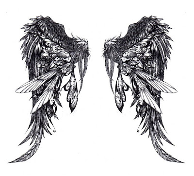 tattoo angel wings for guys. Angel Wing Tattoo Design