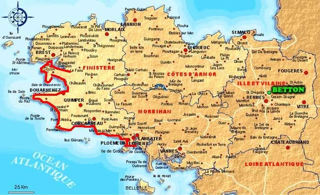 GR34 de Lorient à Crozon: LE PARCOURS