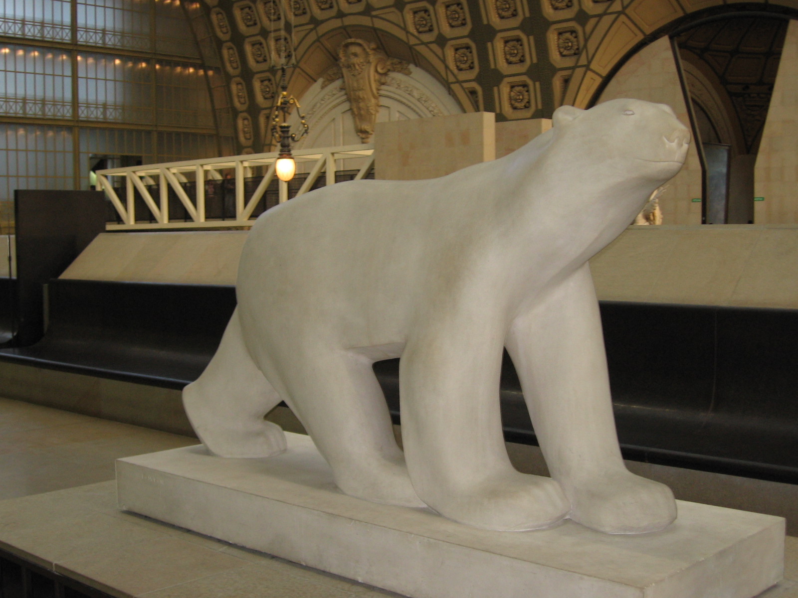 giant polar bear statue