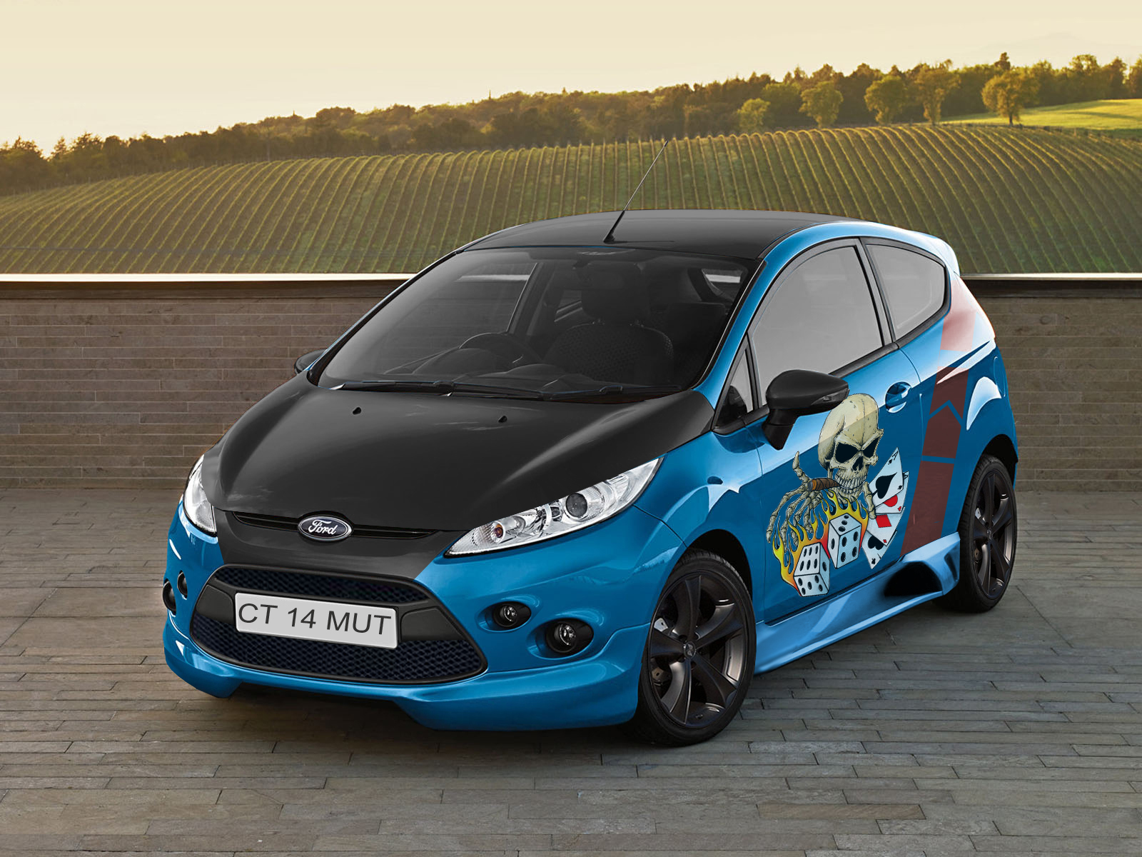 Virtual Tuning with Photoshop CS3 Ford Fiesta