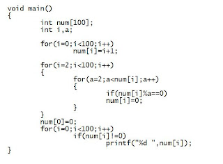 Let Us C Solutions: Chap8[D]d Sieve of Eratosthenes