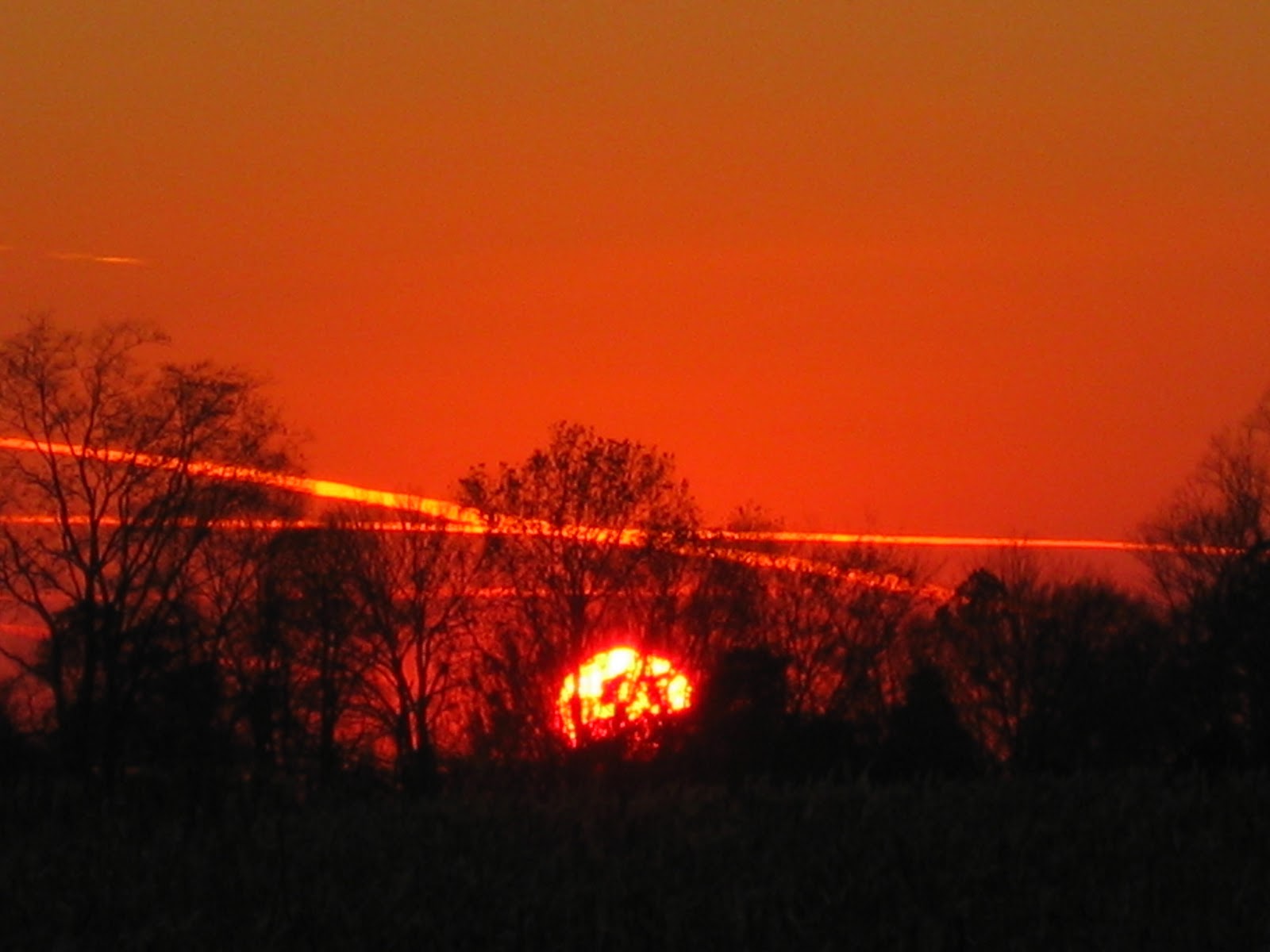 Indiana Country Streaked Sunset November 9th 2010