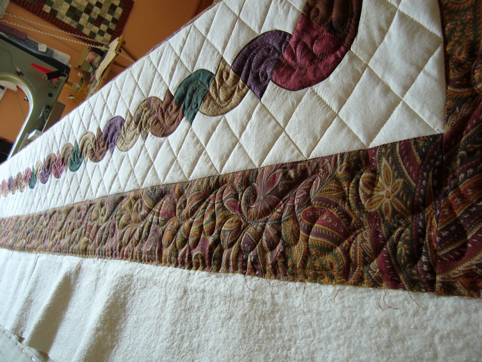 caledonia quilter Drunkards Path Quilt & Barbeque Disposal