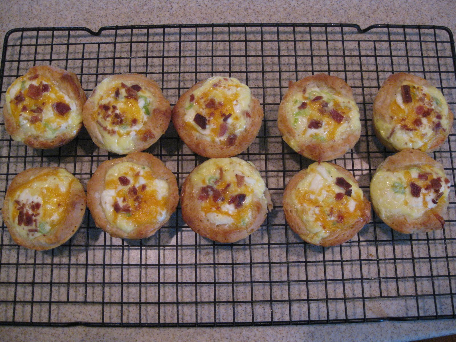 I Hope You're Hungry Bacon Quiche Tarts