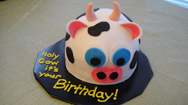 Cow bday cake