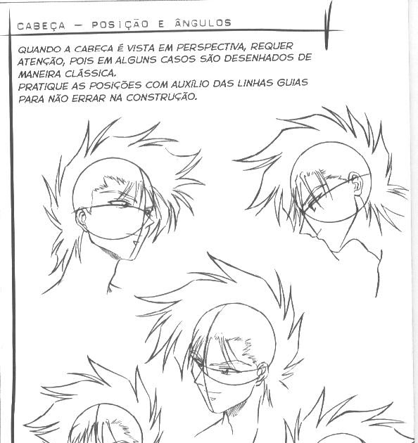 Apostilas e guias como desenhar manga homens