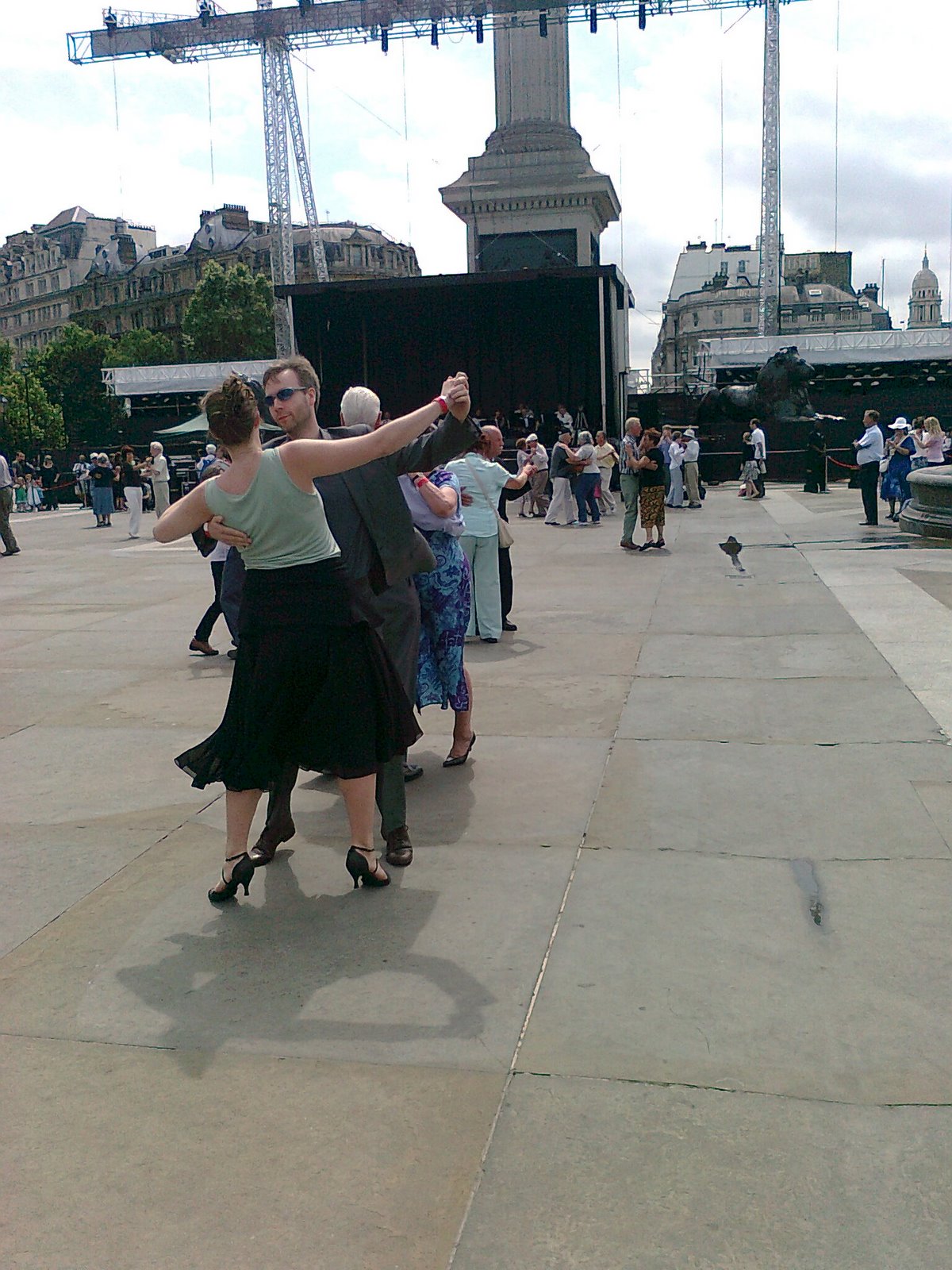 I was literally on my way....... Trafalgar Sq, Tea Dance