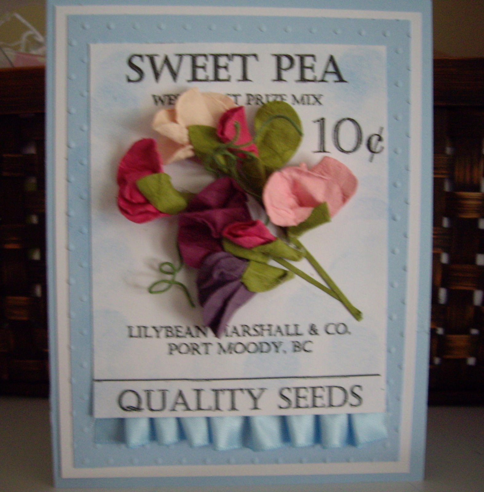 Brown Paper Packages: Sweet Peas and the Butterfly Punch with a Picture ...