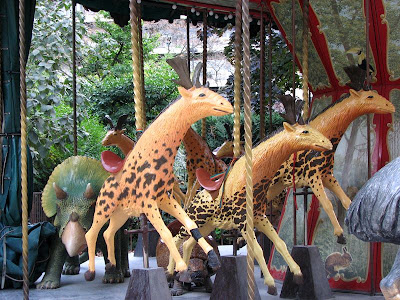 Sivatheria (Sivatherium) on the Dodo Carousel, Paris, France
