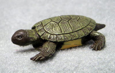 Toy turtle: Freshwater turtle made of plastic