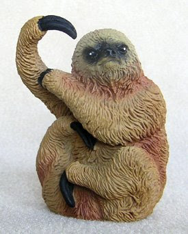 Plastic sloth, toy sloth