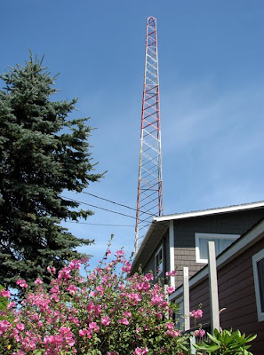 Radio Tower and Old Radio Station Building, Astoria, Oregon