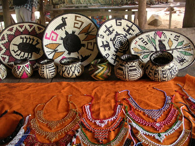 Baskets of the Embera people near Panama City