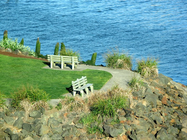 Park and Benches along the Columbia River