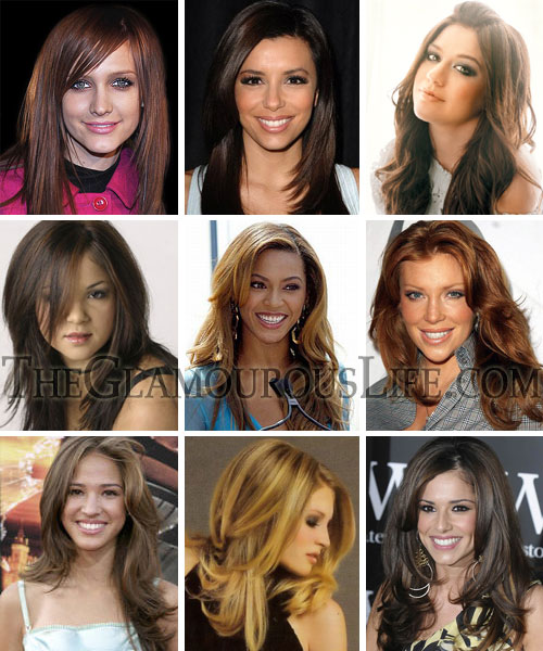 Hair styles Suit Your Round Face Long straight hair styles » Long Face