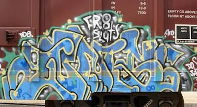 Tagging, ON, gum, Train, graffiti