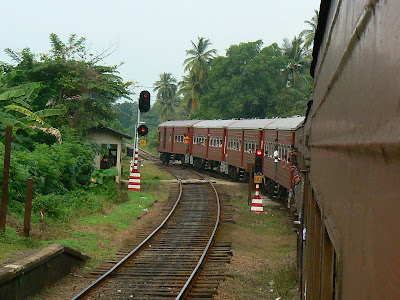 Imagini Sri Lanka: trenui de Galle