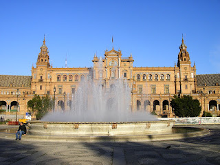 Obiective turistice Sevilla: Plaza Espana Obiective turistice Andaluzia: Plaza Espana Sevilla