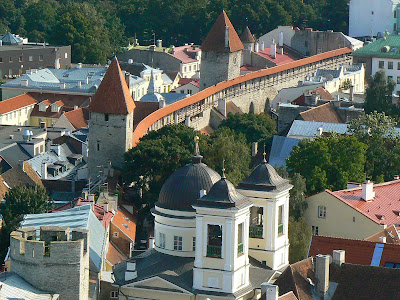 Imagini Estonia: panorama din catedrala Sf. Olaf