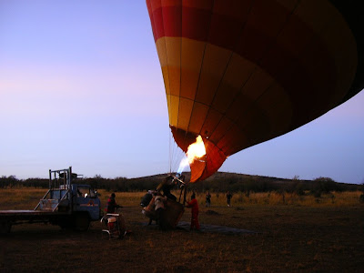 Safari Kenya: gata de zbor cu balonul