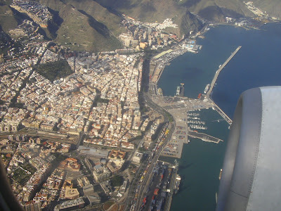 poza din avion - orasul Santa Cruz