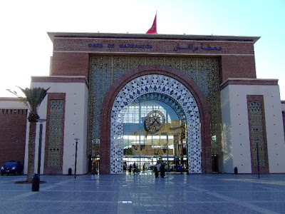 Obiective turistice Maroc: gara Marrakech