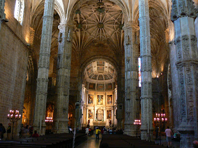 Imagini Portugalia: manastirea Jeronimos interior