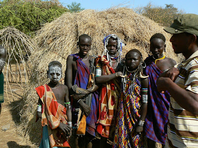 Obiective turistice Etiopia: sat mursi