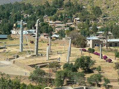 Imagini Etiopia: stelae vazute de sus Aksum