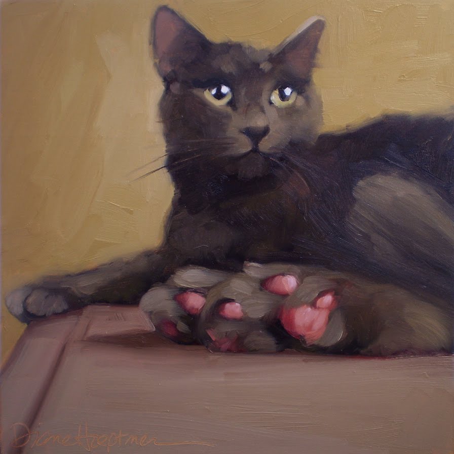 Diane Hoeptner Kitty Paws cat painting