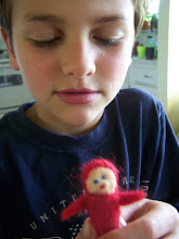 Needle felting with kids