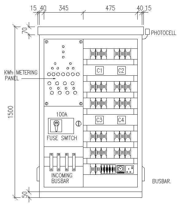 Electrical Installation Wiring Pictures: Feeder pillar single line diagram