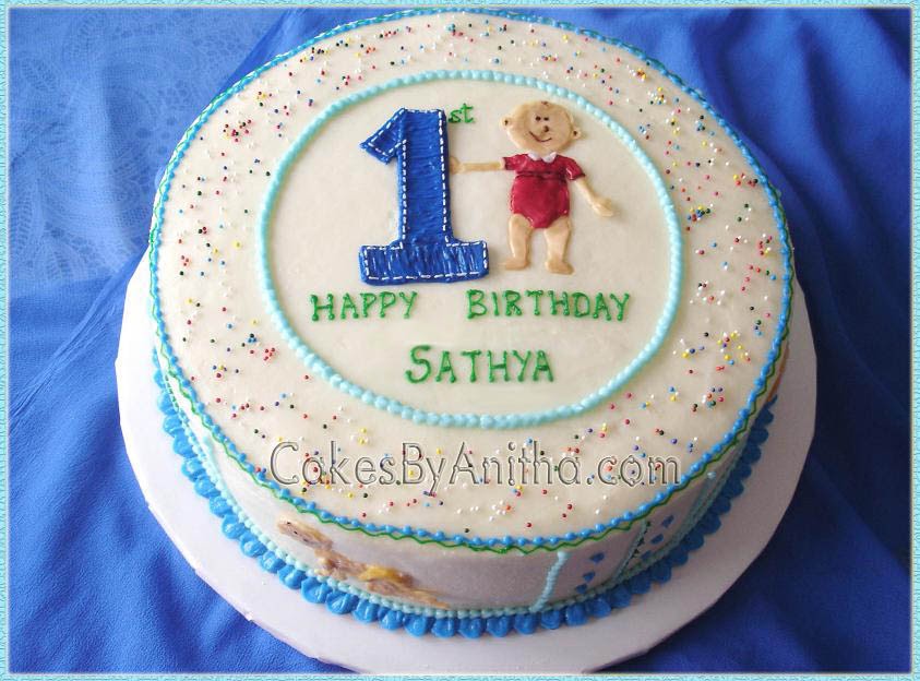 Cakes by Anitha Baby Milestones Birthday Cake