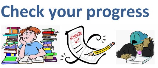 Check your progress