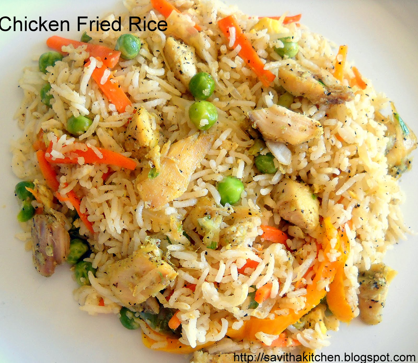 Savitha's Kitchen Chicken Fried Rice