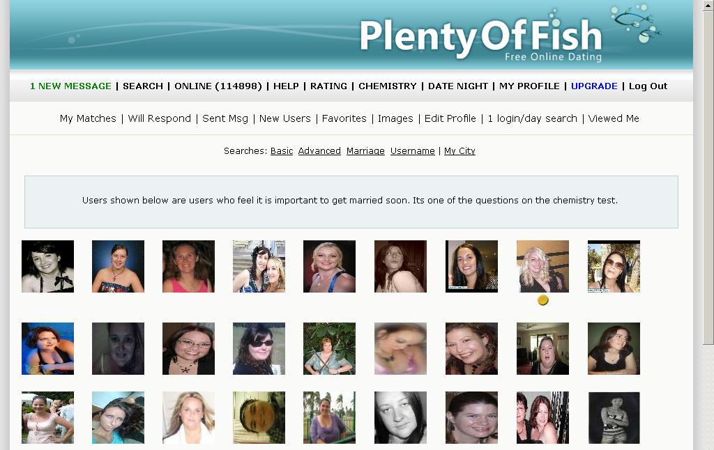 "Breaking the online dating sound barrier": PlentyOfFish 