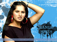 Sania Mirza Black Dress