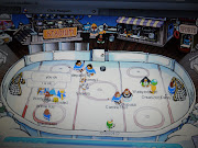 . the stadium, or soccer pitch has been changed back to the hockey rink!