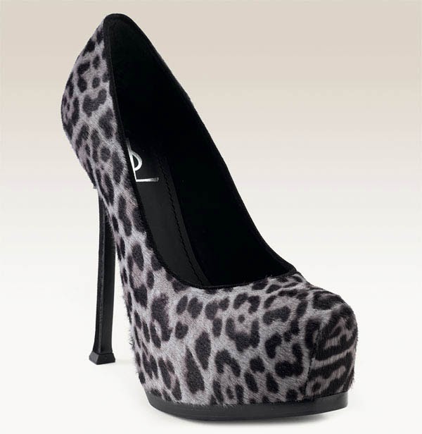 ysl cheetah heels