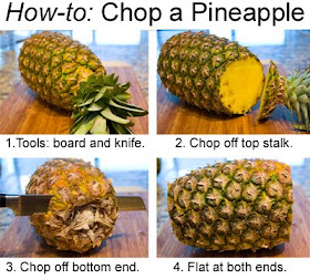 How-to Chop a Pineapple. Photo Slideshow. - Vegan Recipe