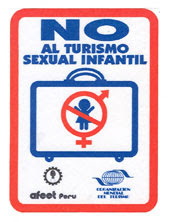 No al turismo sexual Infantil