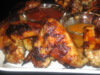 jamaican jerk chicken wings with island barbeque sauce