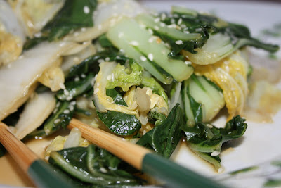 Sesame Stir Fried Chinese Greens