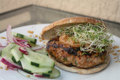 Turkey Burgers with Peanut Sauce