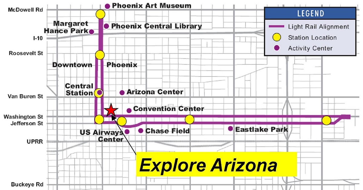 Arizona Geology: Ride Phoenix light rail to "Explore Arizona"
