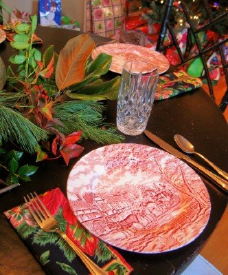 [table-set-for-christmas-breakfast-with-red-transferware-and-apriil-cornell-poinsettia-napkins.jpg]