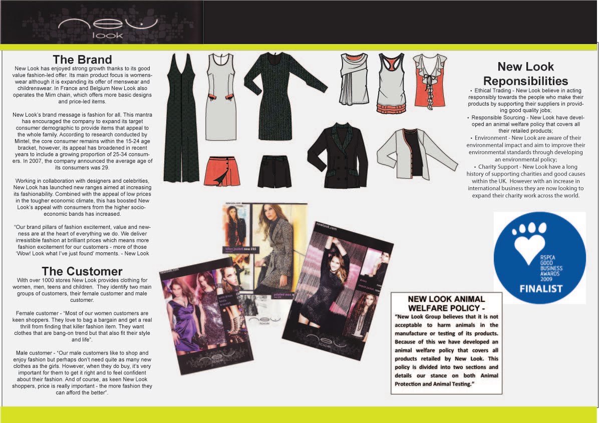 Fashion and Textiles Buying/Management/Retailing Final Presentation boards