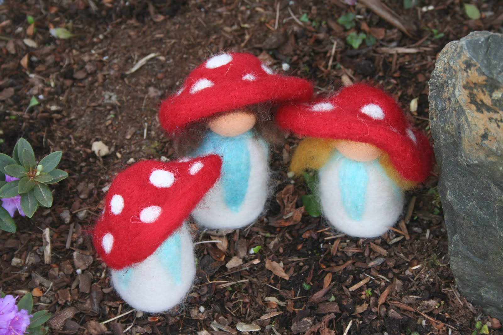 lovely little handmades mushroom dolls!